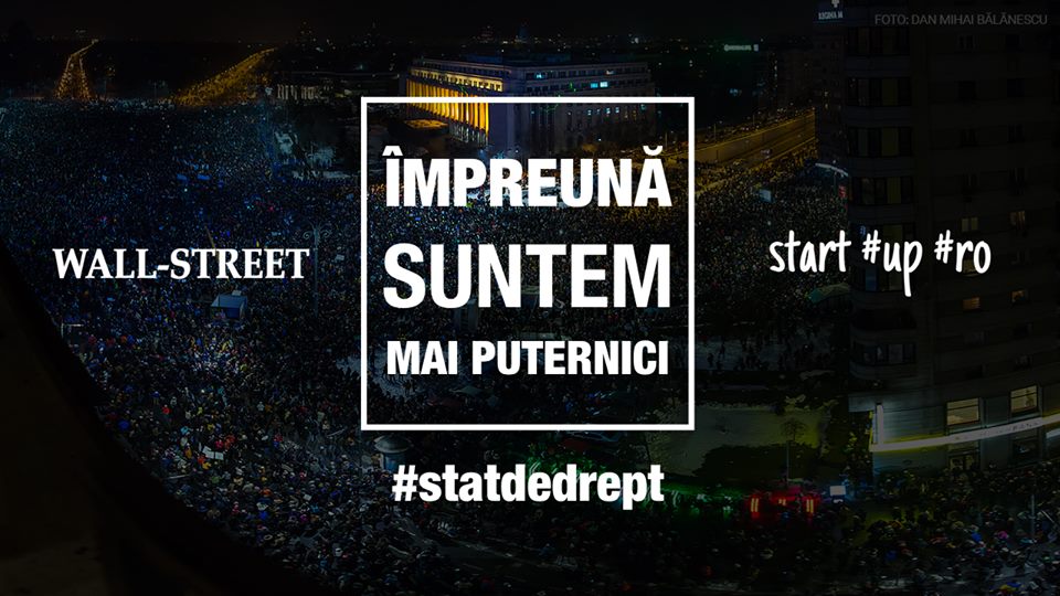 protest romania stat de drept start-up wall street guvern